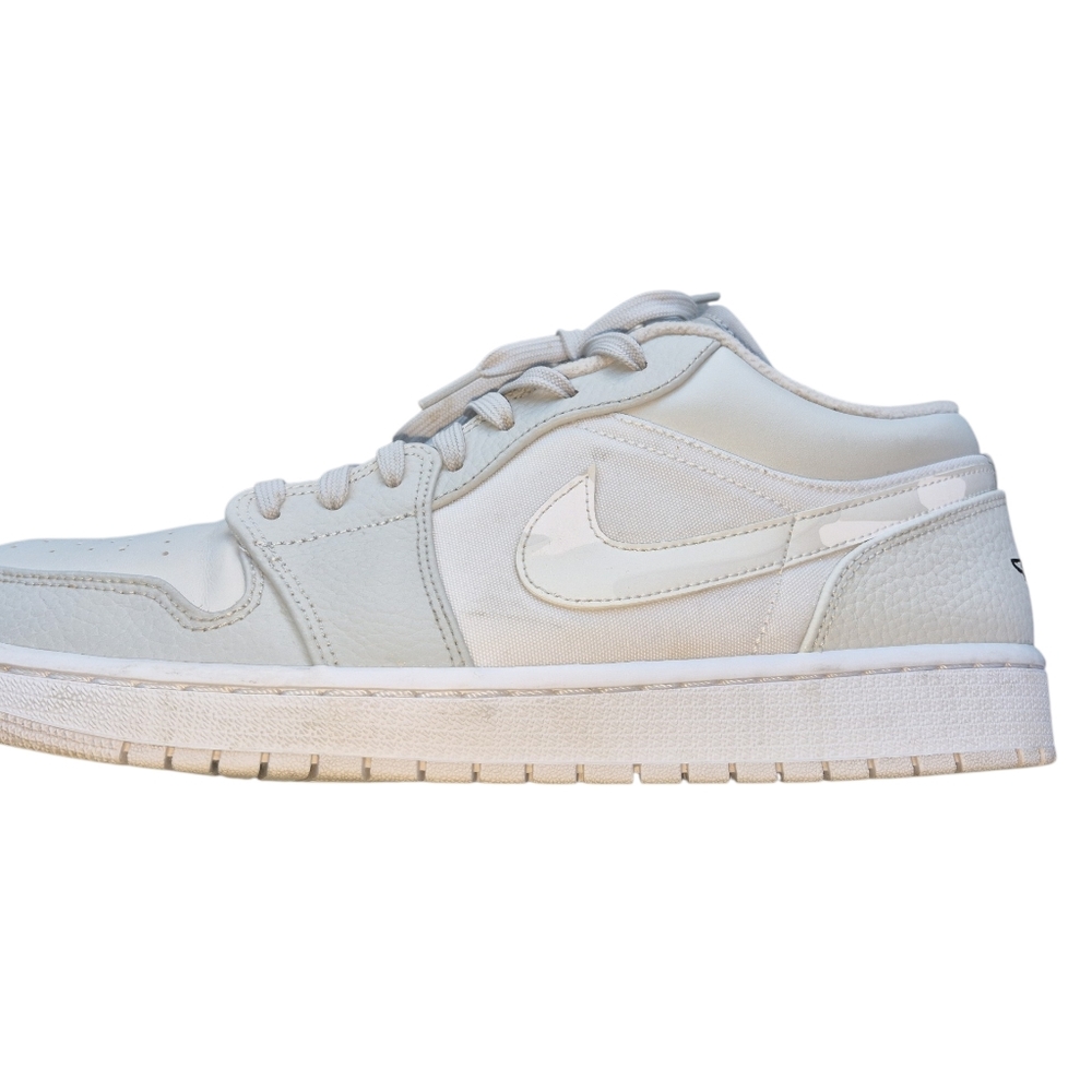Jordan Air 1 Low White Camo Mens Sneakers